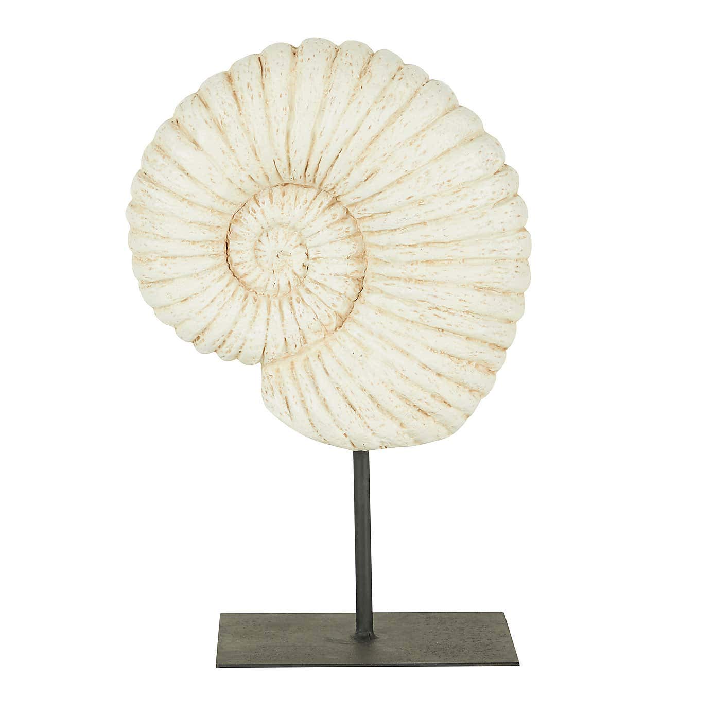 Eemkay White Eemkay® New Stunning Resin Fossil Shell On Stand Sculpture Ornament Home Décor M-19 - Natural