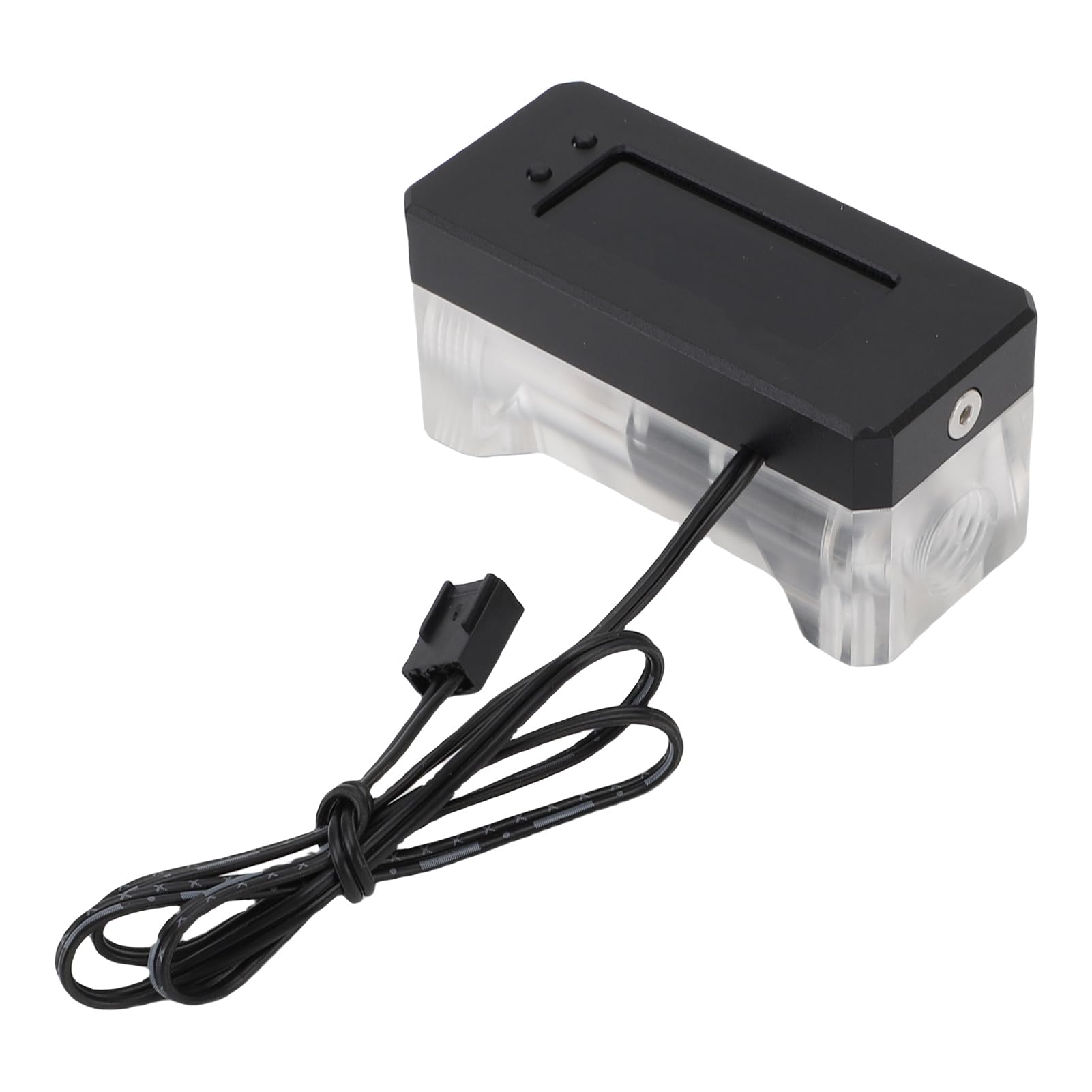 Misuratore di Portata per Raffreddamento Ad Acqua, Kit di Raffreddamento Ad Acqua per PC 12V 24V 3 Pin, Indicatore di Flusso del Liquido di con Allarme per Alta Temperatura e Basso Numero di
