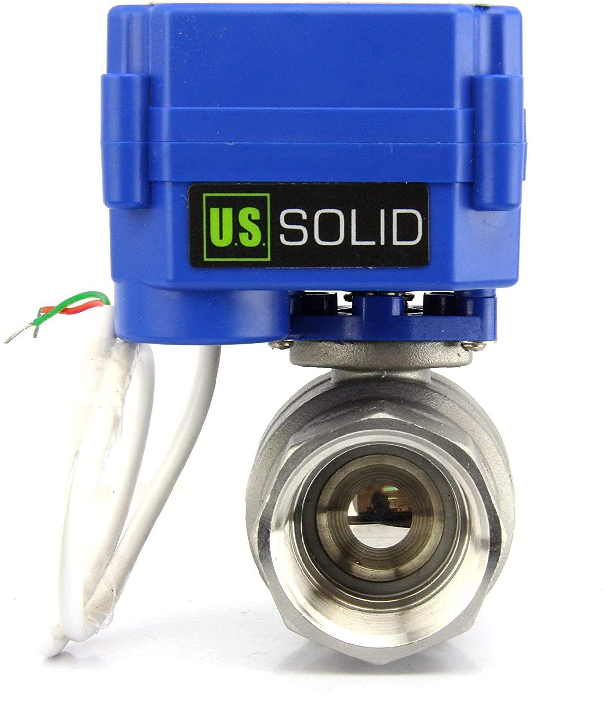 U.S. Solid 1" DN 25 zawór kulowy ze stali nierdzewnej 220 V AC (85-265 V AC) elektryczny zawór kulowy zwykle otwarty, 2-przewodowy automatyczny system powrotu, standardowy port