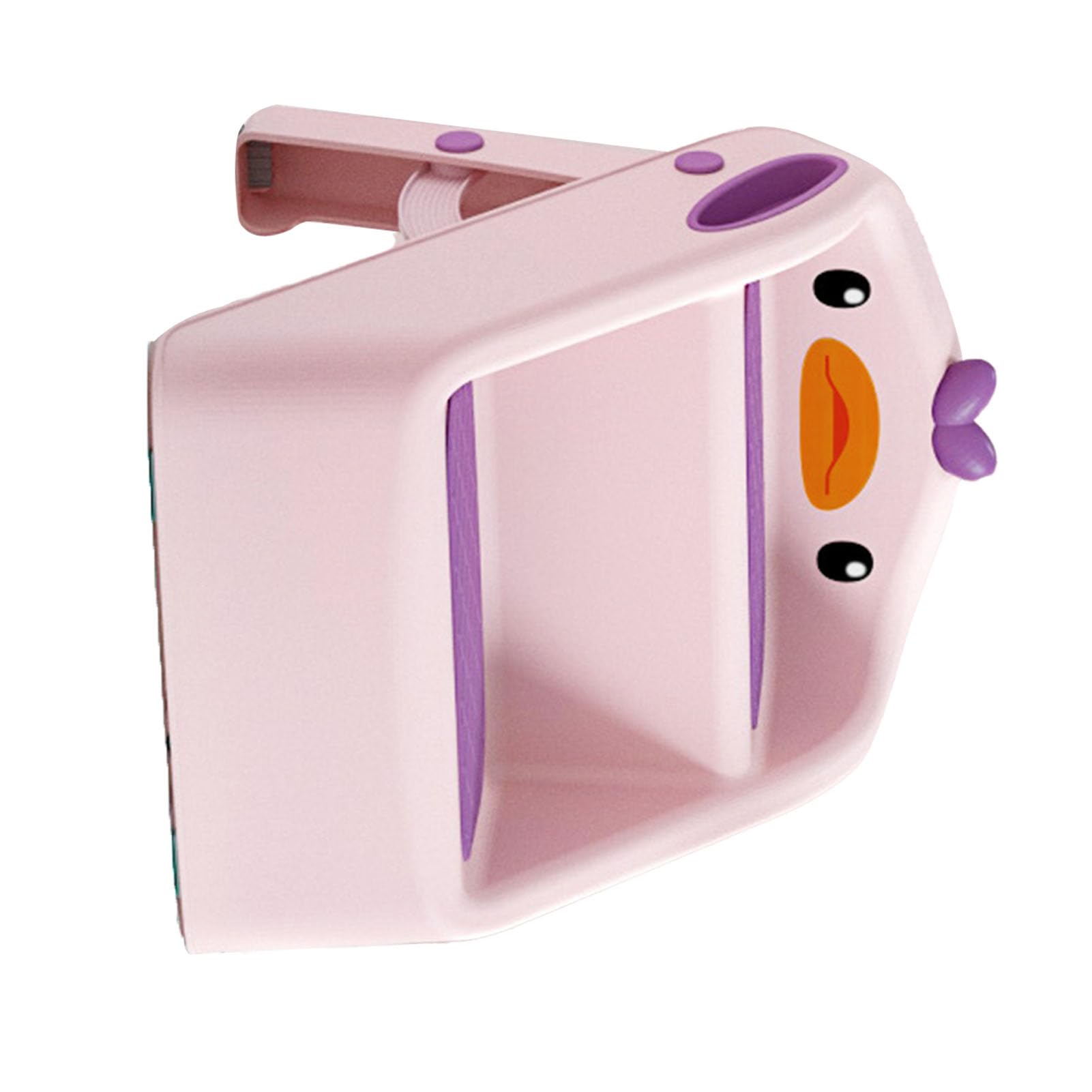 Tabouret toilettes enfants rose pliable et escabeau anti-dérapant PP