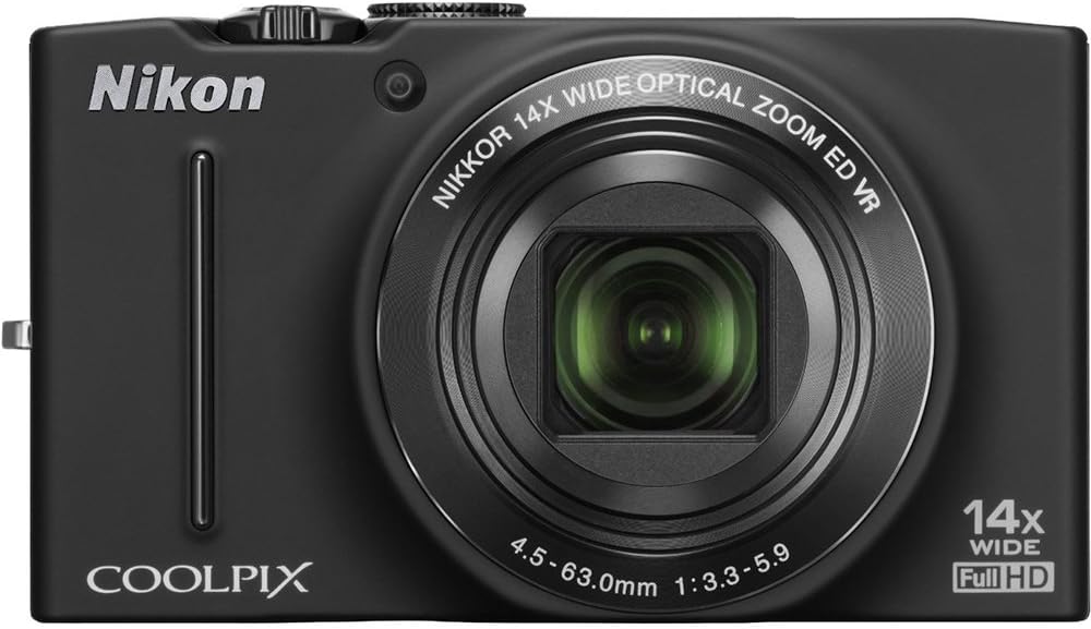 Nikon Coolpix S8200 16-Megapixel Digital Camera Black