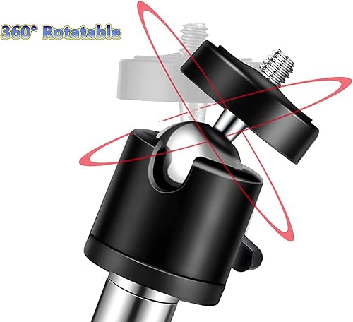 Miniatura 7 de Stedan 1 soporte para cámara de juegos y senderos, soporte grueso plegable de acero inoxidable, conexión de rosca universal ajustable de 360, 14 a