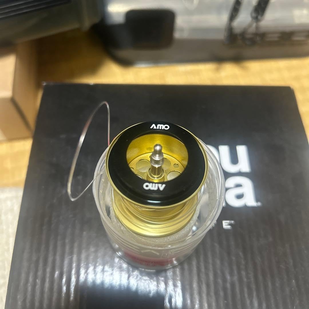 Amo ベイトリールパーツ 黒/金　レボビースト　替えスプール 旧レボビースト 替えスプール Amo ベイトリールパーツ 黒/金