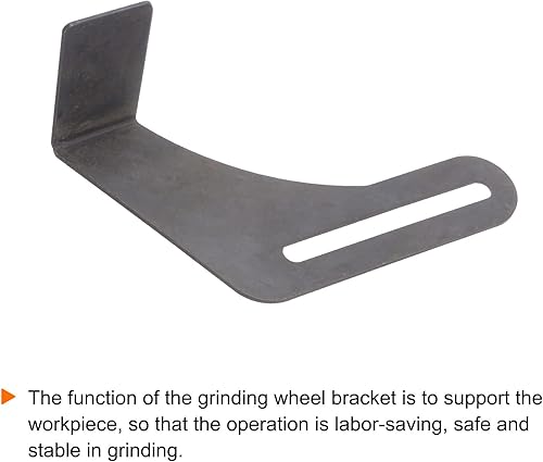 Miniatura 4 de HARFINGTON Juego de 2 piezas de herramientas para amoladora de banco, soporte de acero al carbono de 9.84 pulgadas, con tornillo para amoladora de