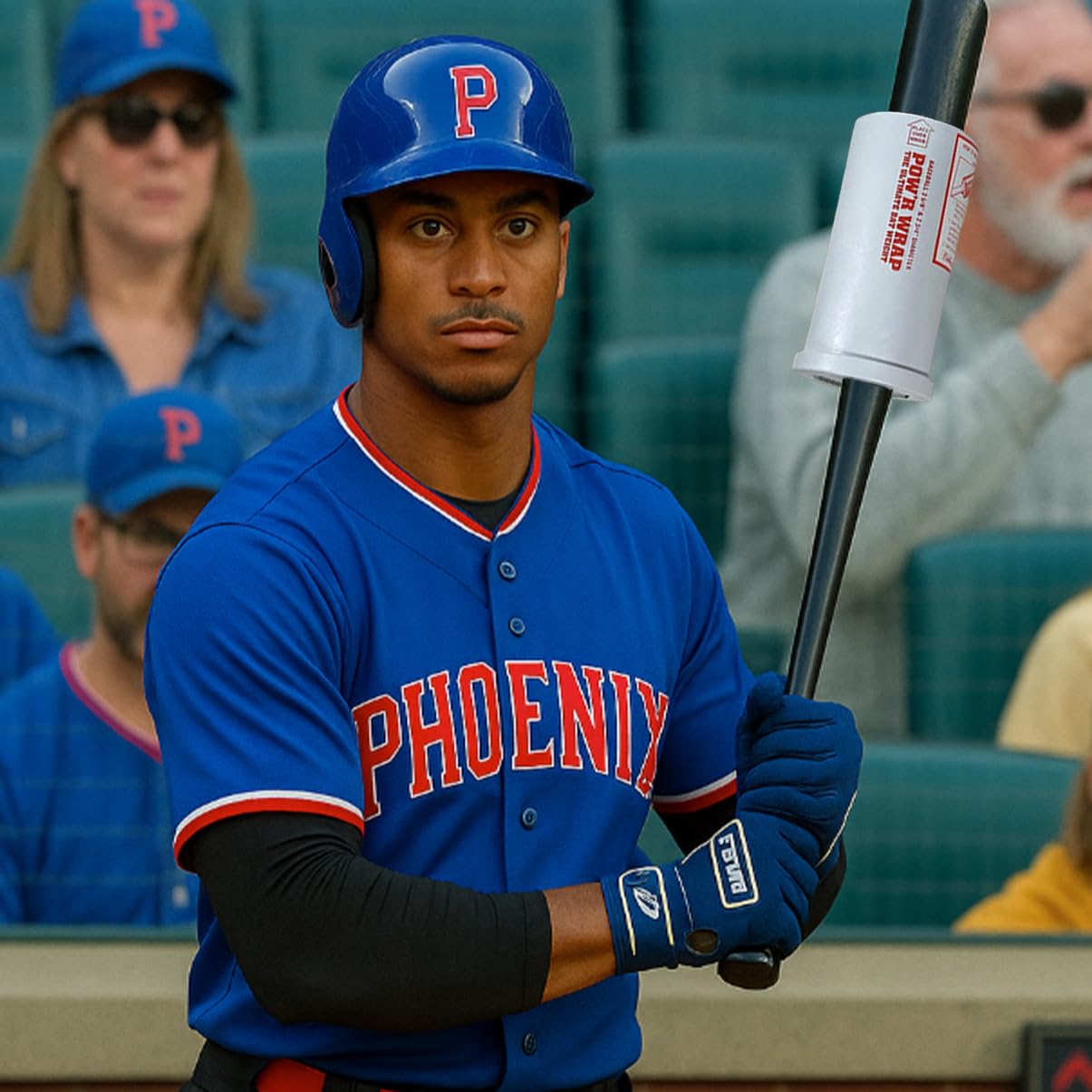 Pow 'r Wrap Bat Gewicht für Baseball, 24 Flüssigunzen, weiß
