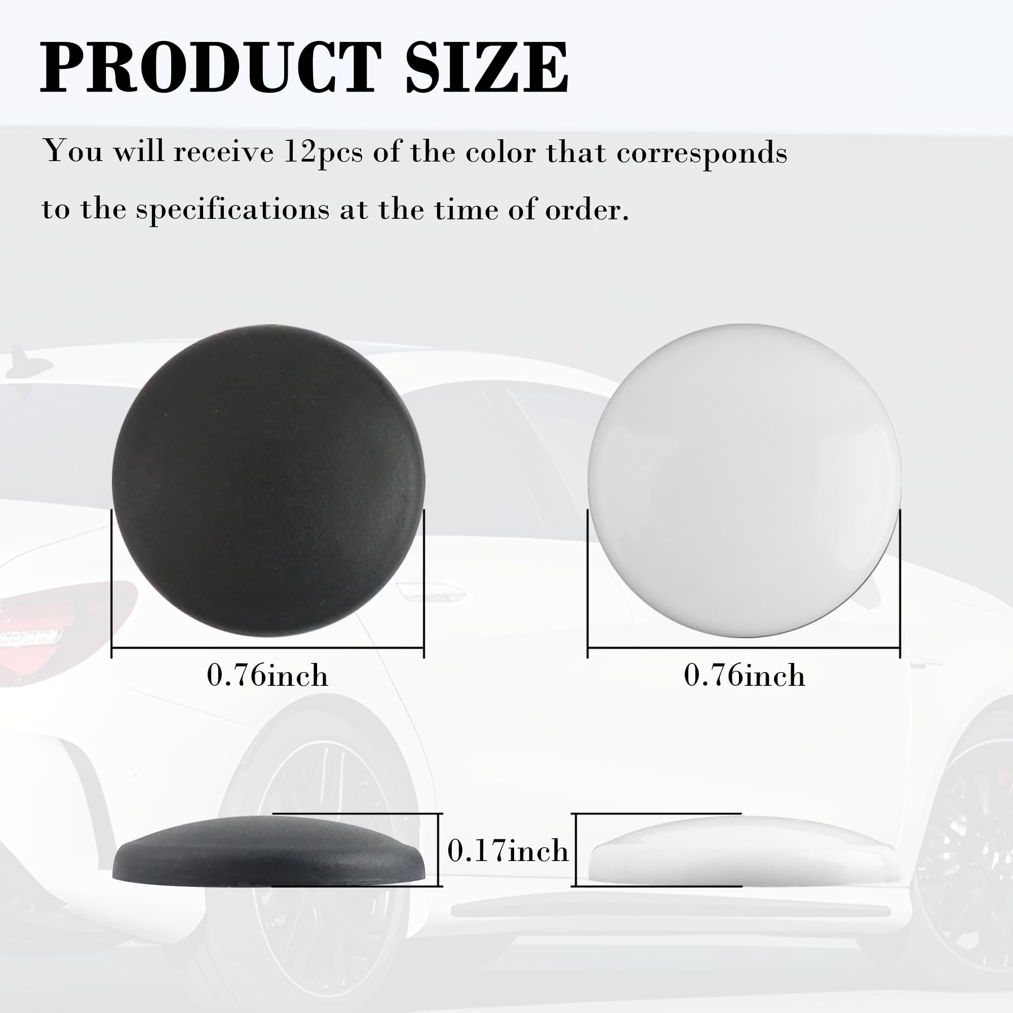 12PCS Car Door Protectors,Car Door Protector Edge Guards for Protecting Door Screw Covers,Universal Self-Adhesive Car Door Edge Protector Car Accessories for Car Truck SUV (White)