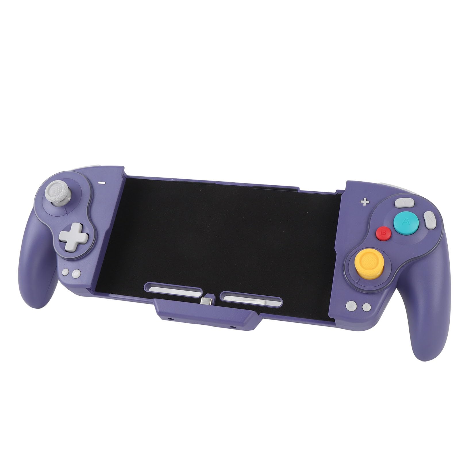 Controlador Joypad Inalámbrico con Teclas Mecánicas RGB con Ajustable para Interruptor y Interruptor OLED, Joypad Ligero de una Pieza para Jugadores (PURPLE)