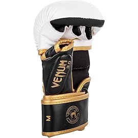Venum Challenger 3.0 Sparring Gloves - White/Black/Gold - M