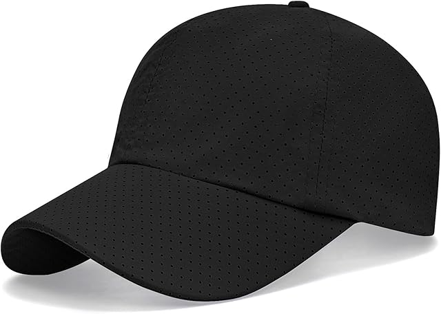Mesh Baseball Caps for Men Women - Quick Drying Running Hat,Adjustable Sport Cap Lightweight Breathable Golf Outdoor Cap Plain Summer Sun Hat for Unisex