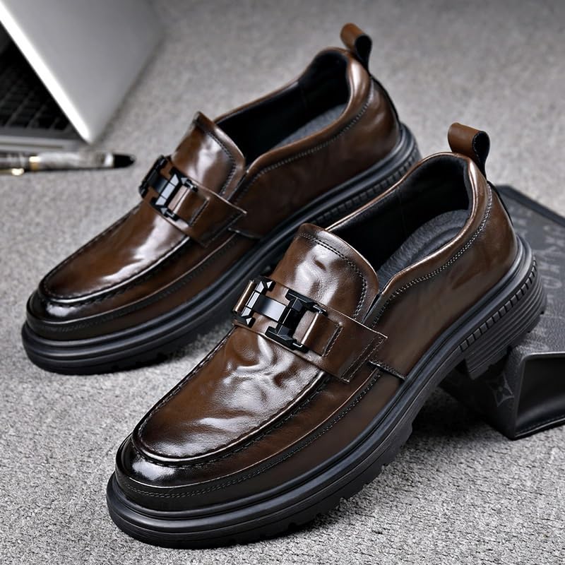 Men's Trendy Brogue Wingtip Dress Shoes Formal Leather Shoes for Weddings Business Office Prom for Men2
