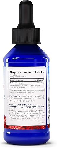 Miniatura 5 de Silver Biotics Liquid 30 PPM patentado Multivalent SilverSol Technolology  Bio-Hacking Inmune Building Natural Support  Gotero de 4 onzas