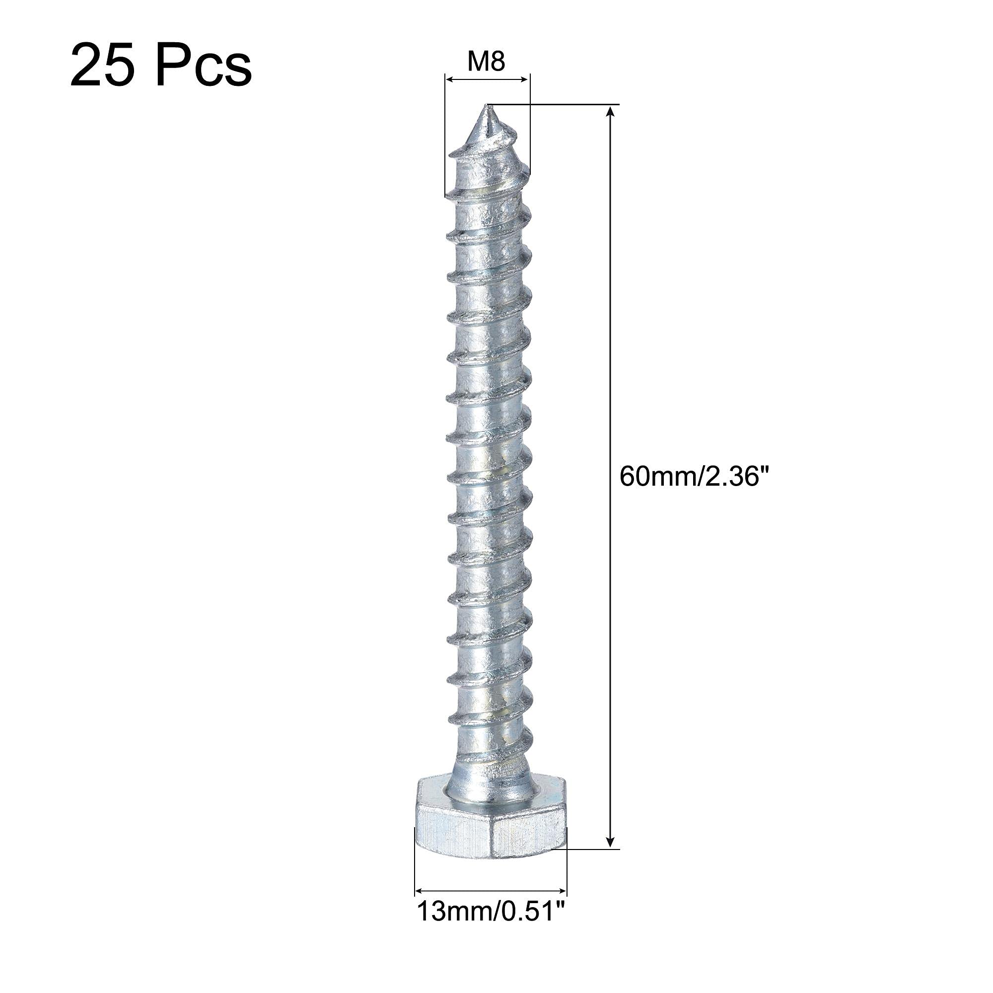 Tire-fond M8 x 120mm - lot de 2