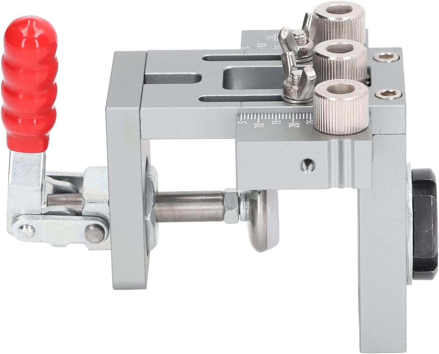 Dowel Jig, Dowel Jig Set with Accessories for Woodworking Drill Hole Guide Locator Aluminium Alloy Drilling Tool Set Kit, Jigs