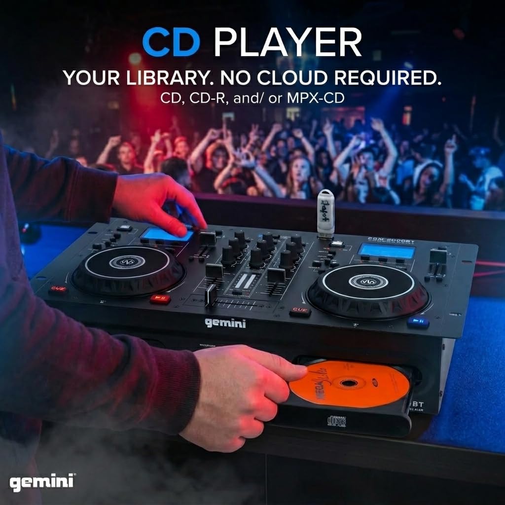 Amazon.com: Gemini Sound CDM-4000BT: All-in-One DJ Standalone DJ