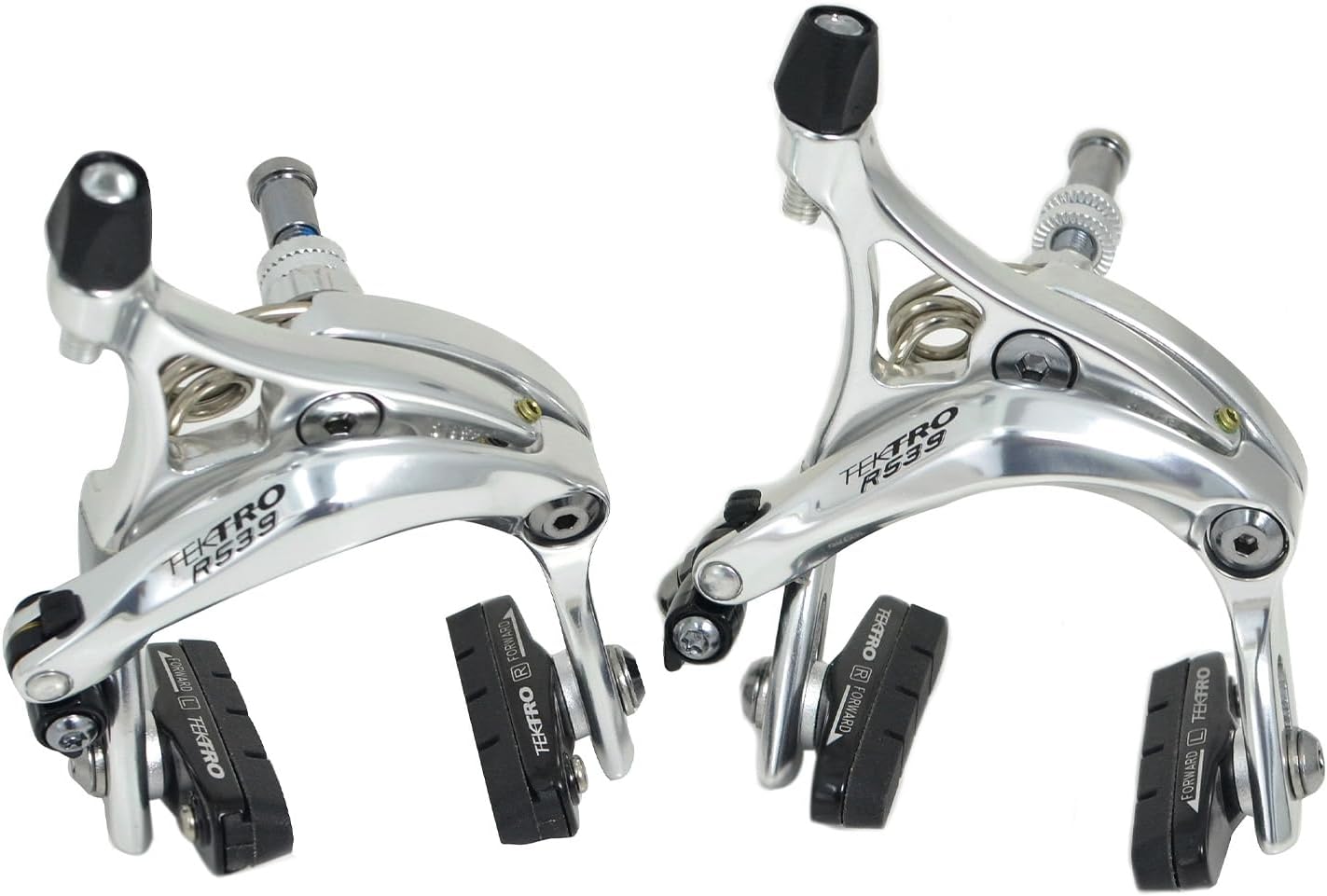 TEKTROR539 Caliper Brake Set 47-57mm withQR Recessed Mount, Silver, ST1415-SILVER