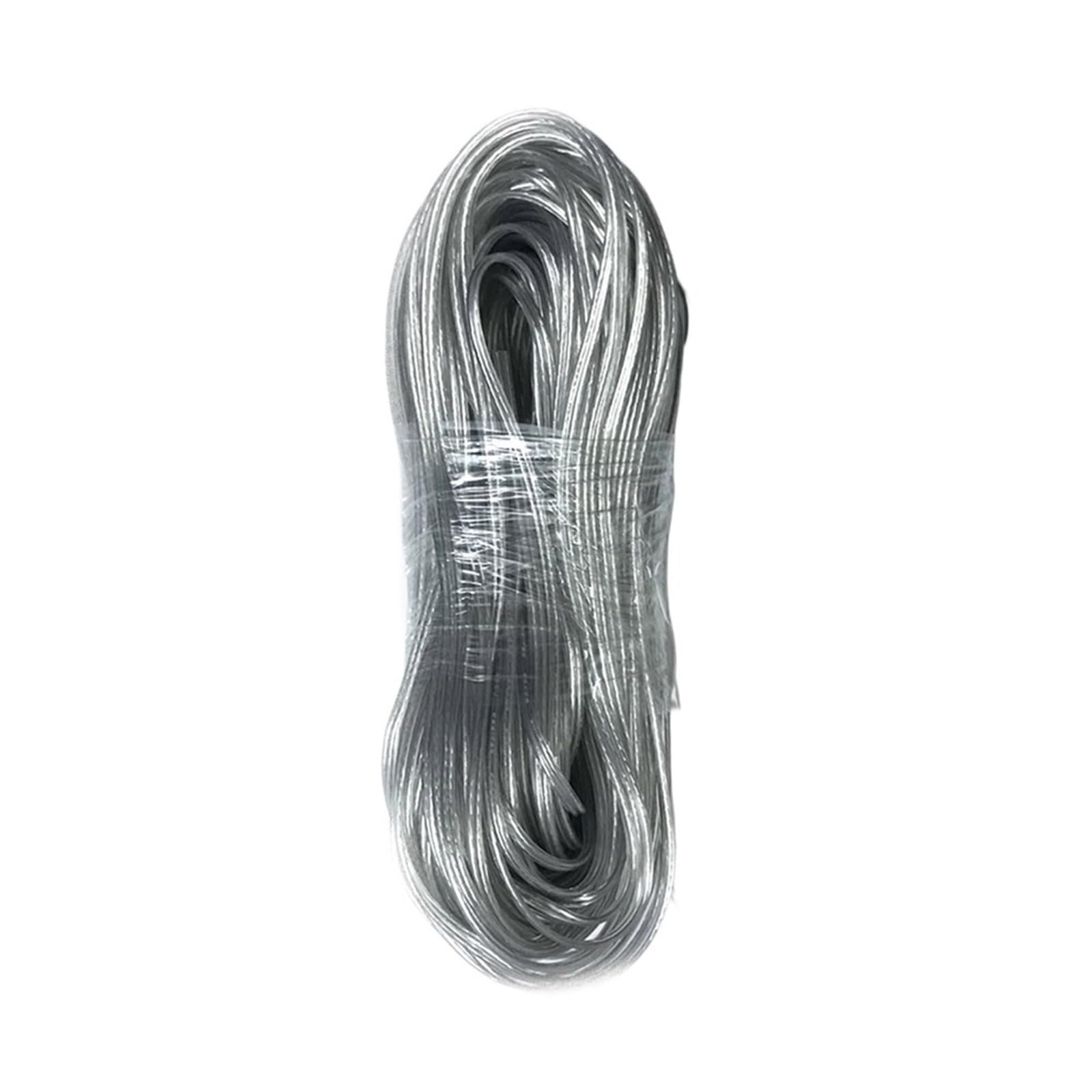 Troncalización Sólido Cable LED de cristal dorado y plateado for iluminación, cable plano de 20AWG a 30AWG for lámpara de señal de bocina, cable paralelo transparente Conector Telar ( Color : 22awg do