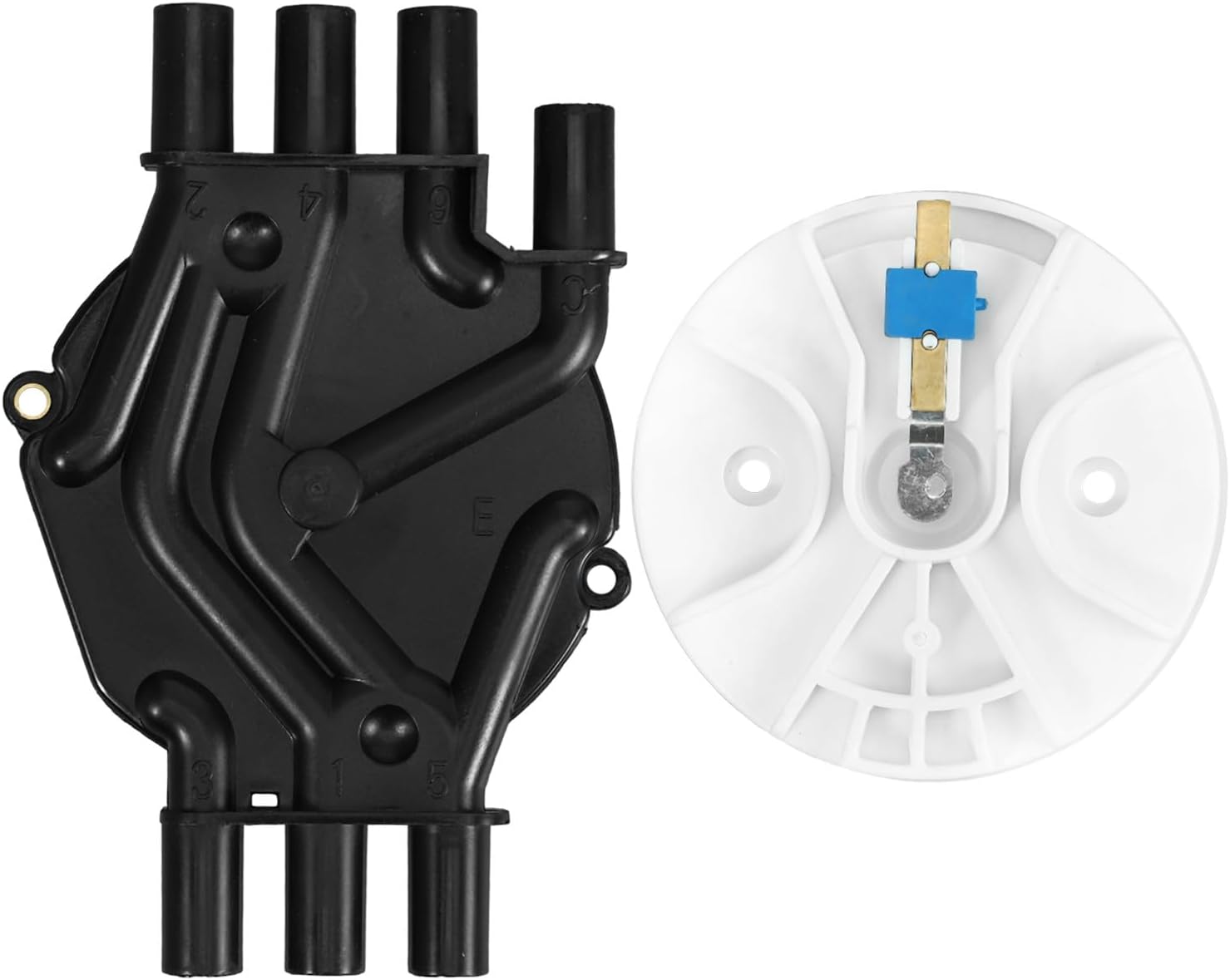 Replacement Ignition Distributor Cap Rotor Kit for Engines Distributor Cap Replacement Set Compatible with Vehicle Ignition Systems