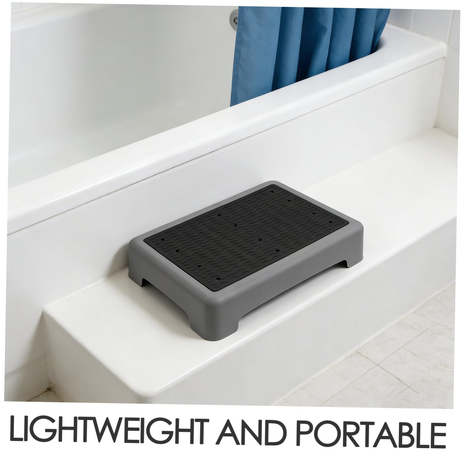 Rutschfester Höhenunterstützung 44x34cm Kunststoff aus Toilettenhocker mit Trittschemel und Sicherer Fußhocker zur Mobilitätshilfe für Senioren Schwangere Badezimmer