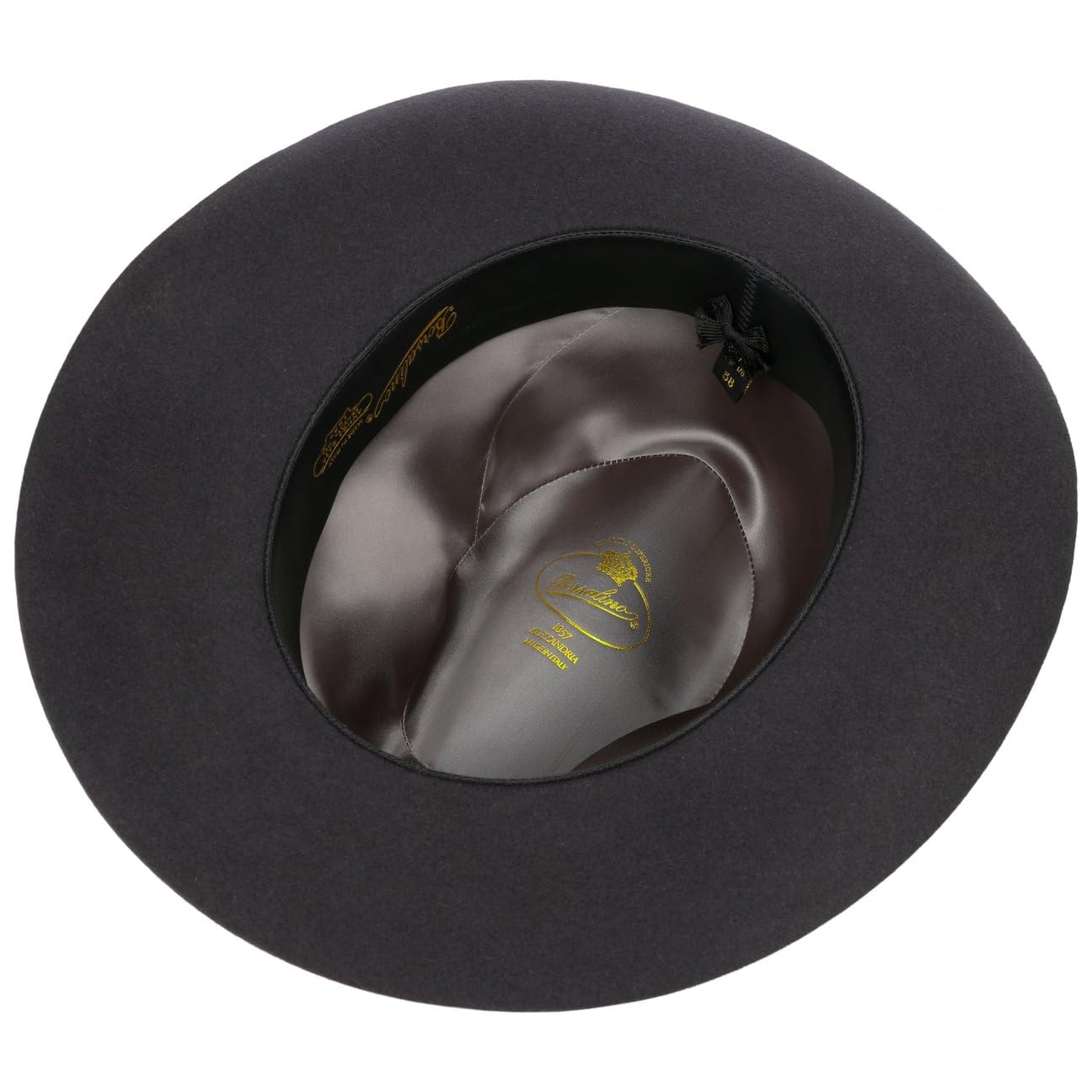 Borsalino Breitrand Bogarthut Haarfilzhut Filzhut Herrenhut Damen/Herren - Made in Italy Bogart Hut mit Futter, Ripsband Frühling-Sommer Herbst-Winter Frühjahr Sommer Herbst Winter