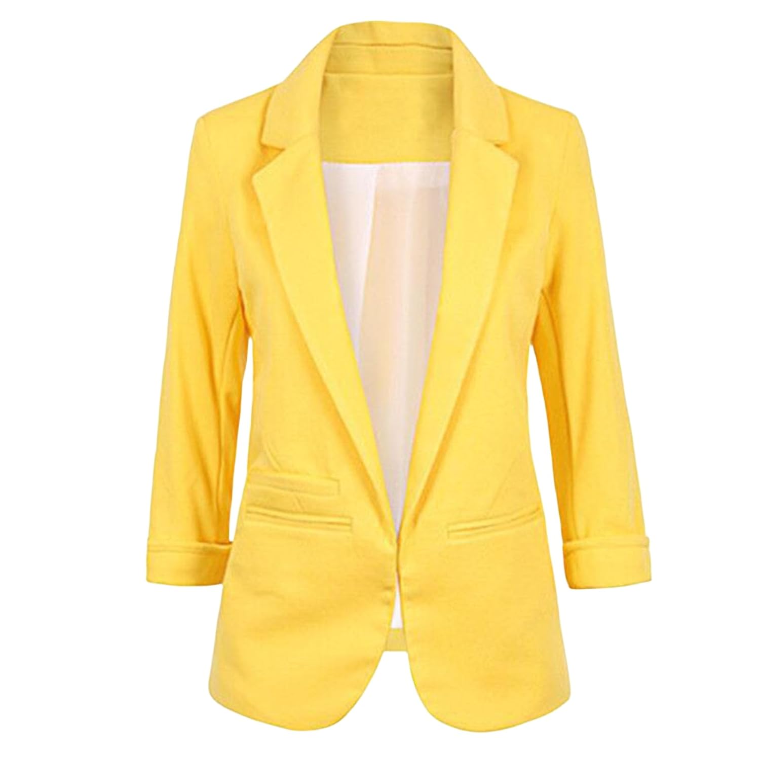 Blazer Jackets for Women Dressy 3 4 Sleeve Blazers Casual Slim Fit Open Front Work Business Office Blazer