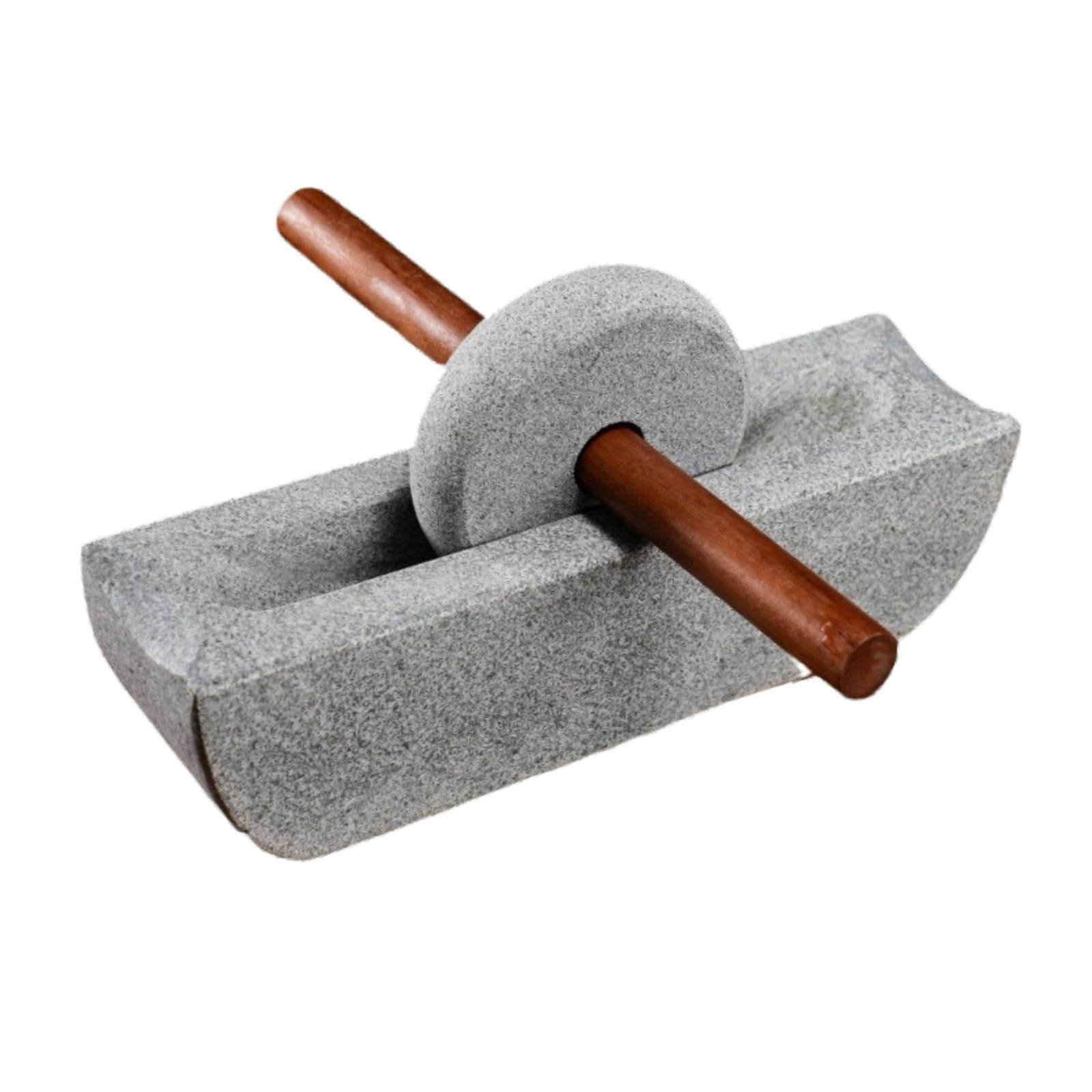 ZhenSanHuan Natural MuYu Stone Mortar And Pestle - Solid Stone Crusher For Grinding Herbs, Spices, Pills (7cm Inner Diameter) - View #4