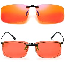 Clip-on Gaming Glasses with Blue Light Filter Blue Light Blocking Clip-On Glasses Computer and Gaming Clip On Glasses for Gamers and Esports Enthusiasts Protects Against Eye Strain
