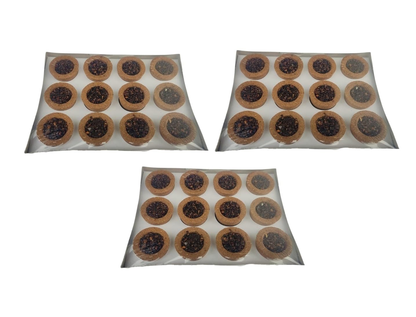 Organic Sambrani Dhoop Cups for Pooja (36 pcs) | Havan Cups for Pooja, Home & Festivals | Natural Guggal Dhoop Original | Dhoop Cones | Pack of 3 (12 Cups/Pack + 1 Burner Plate/Pack)-picture-24