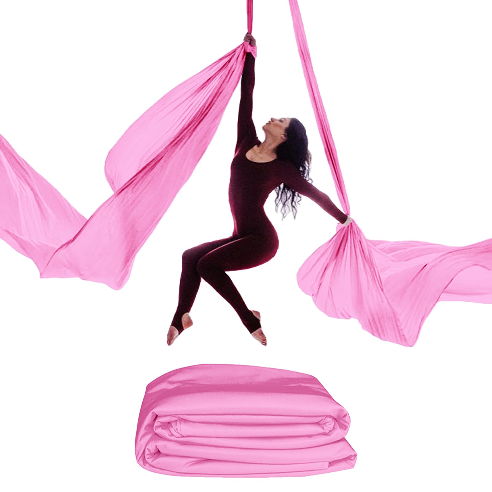 Aerial Silk (15/25 yardas), tela de seda de yoga aéreo de primera calidad, perfecta para actuaciones aéreas y entrenamiento en interiores y exteriores (solo tela)