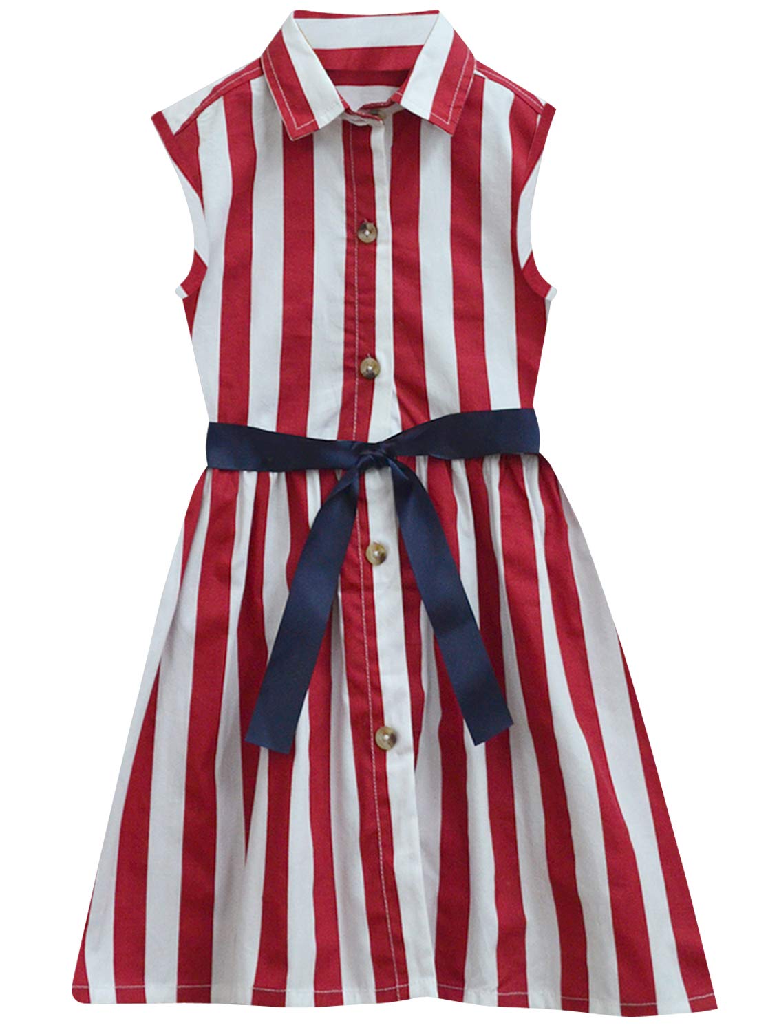 A.T.U.N. (ALL THINGS UBER NICE) Vestido casual de poliéster hasta la rodilla para niñas