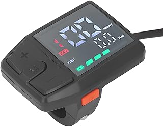Display Lcd de Bicicleta Elétrica, Painel de Controle de Display Lcd Colorido Multifuncional à Prova D'água para Bafang Bbs01 Bbs02 Bbshd Mid Drive Motor