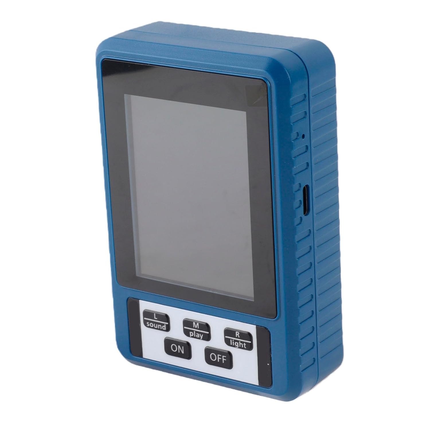 Electromagnetic Radiation Detector, Portable Handheld EMF Meter Large Screen Heat Easy to Operate for Substation Testing (Blue)