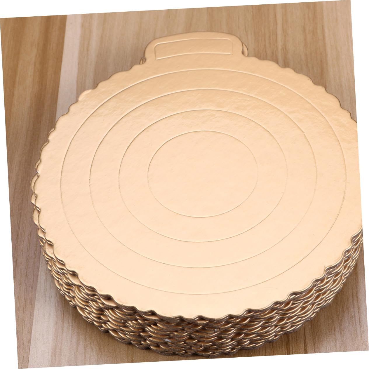LIFKOME 20pcs Gold Cake Circle Base Boards Round Cake Serving Base Round Gold for Birthday Wedding Party Supplies
