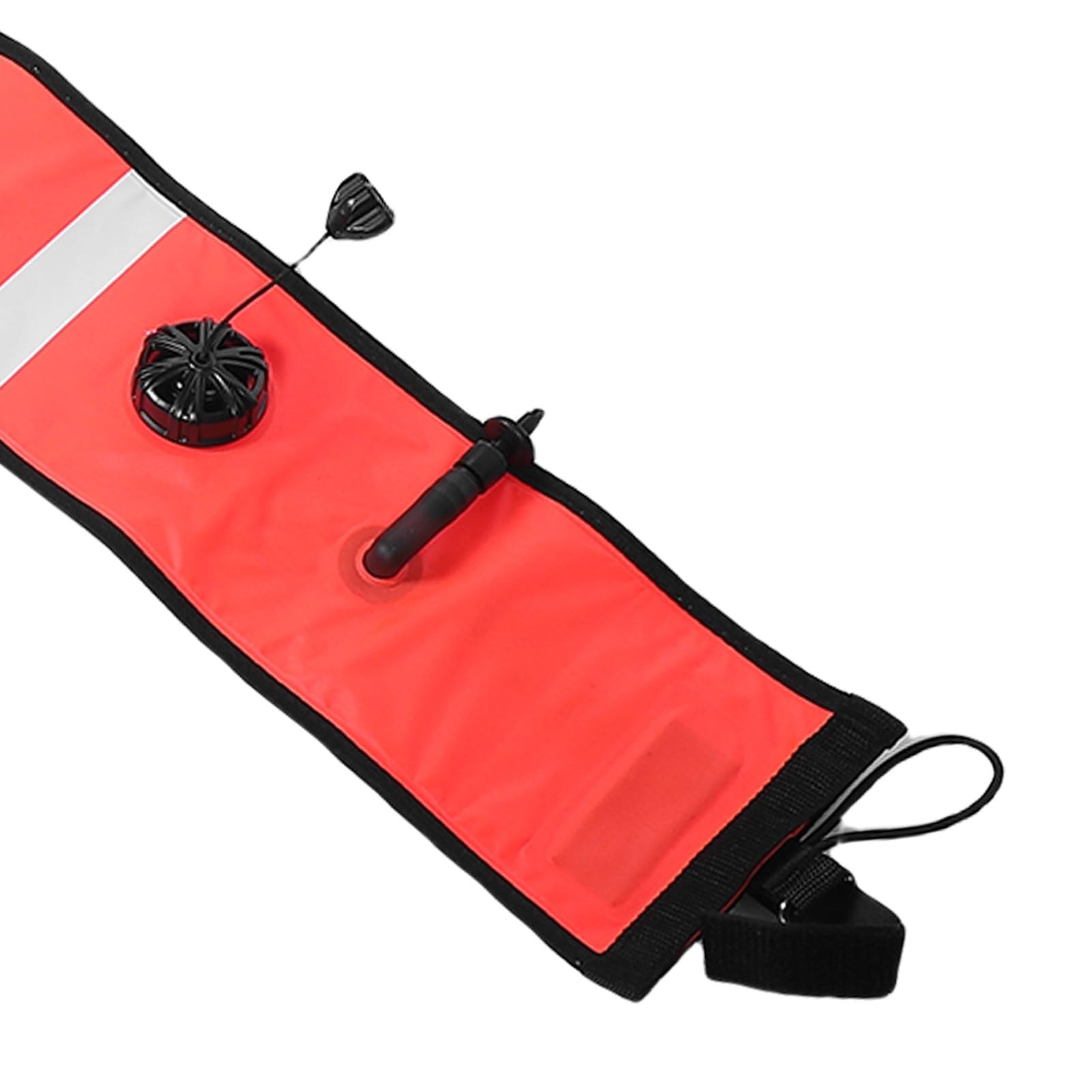 Alomejor Marker do Powierzchni do Nurkowania 5,9FT, Nylonowa Szczelna Rurka Bezpieczeństwa, Wysoka widoczność dla Małych i średnich Firm Snorkelingu i Nurkowania