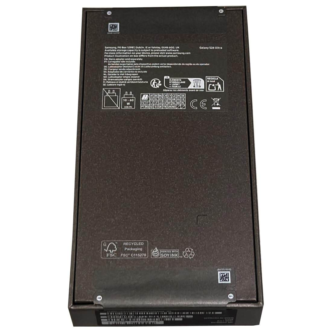 Samsung Galaxy S26 Ultra 5G (​​​SM-S948B​​, wersja międzynarodowa)​ 512 GB pamięci masowej 12 GB pamięci RAM Android 16​ fabrycznie odblokowany smartfon (czarny)