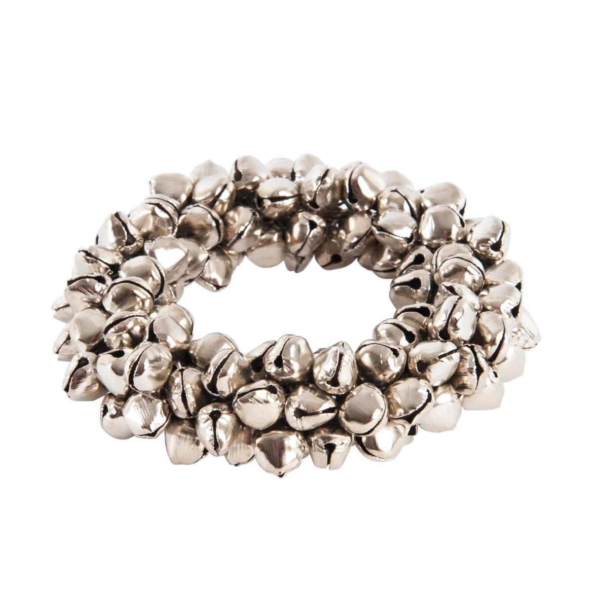 SARO LIFESTYLE NR939.S Petite Bell Napkin Rings (4 Pack), Silver