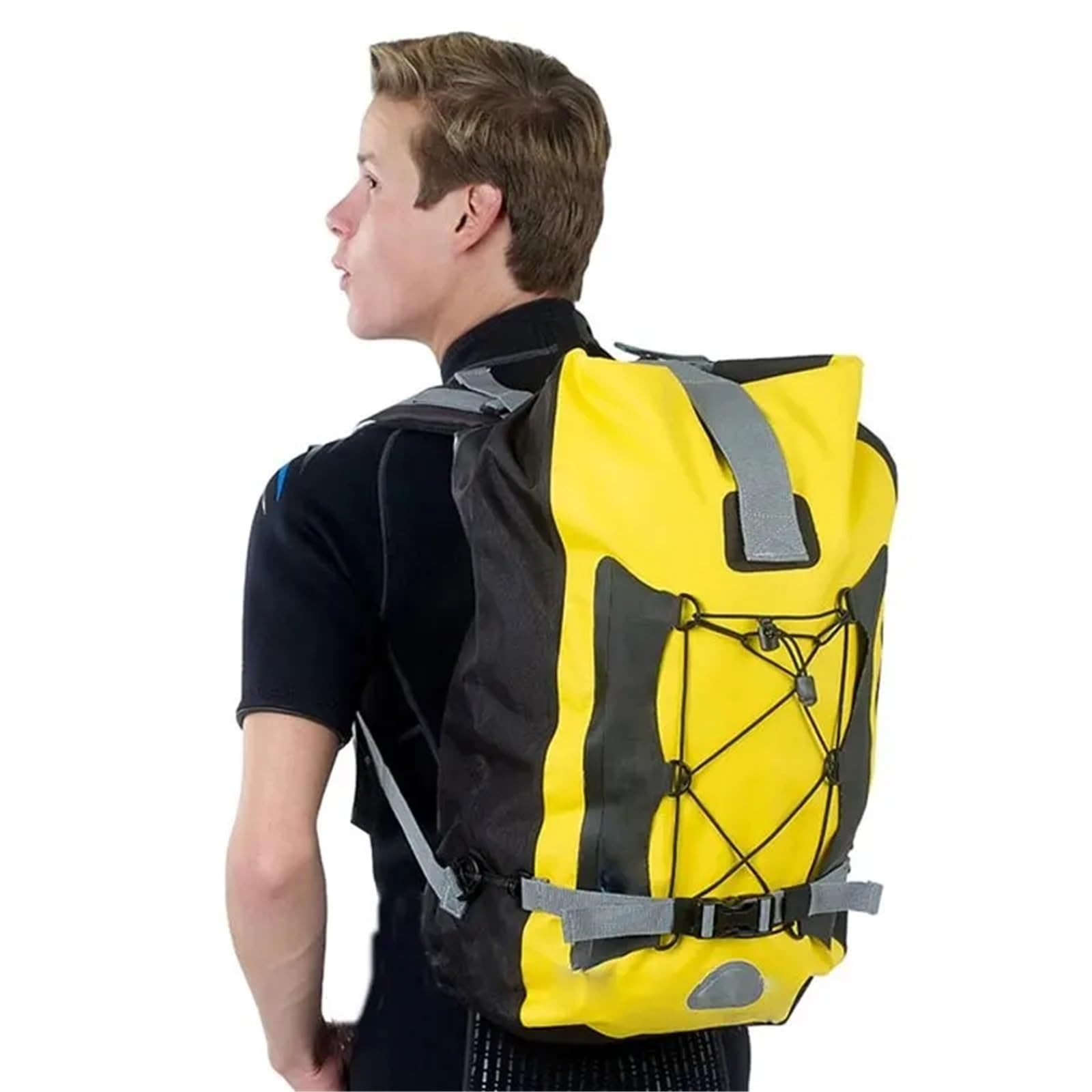 Wasserdichter Beutel Wasserdichter Dry Bag 20L Roll Top Rucksack for Kajakfahren Strand Schwimmen Rafting River Pack Seaside Tour Tauchen Wandern(Blue)