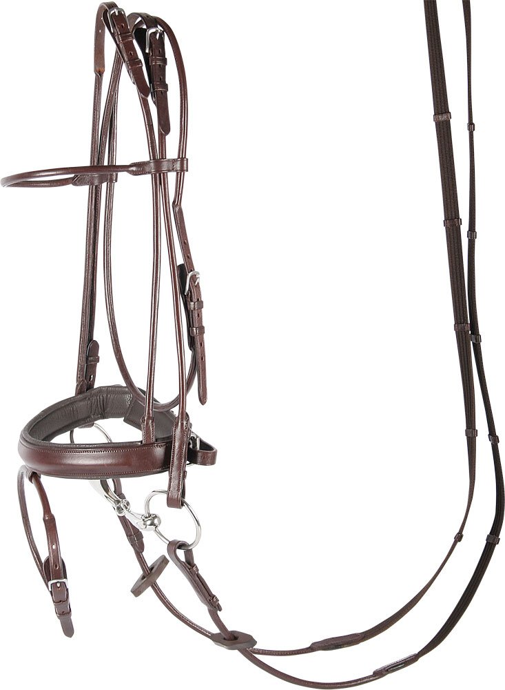 Harry's Horse Hoofdstel Luxe, rondgenaaid, Farbe:braun, Größe:cob