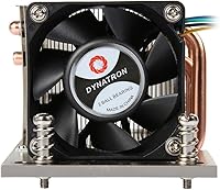Vista 2 de Dynatron Disipador de calor de aluminio activo A26 2U con Heatpipe integrado para AMD EPYC Socket SP3