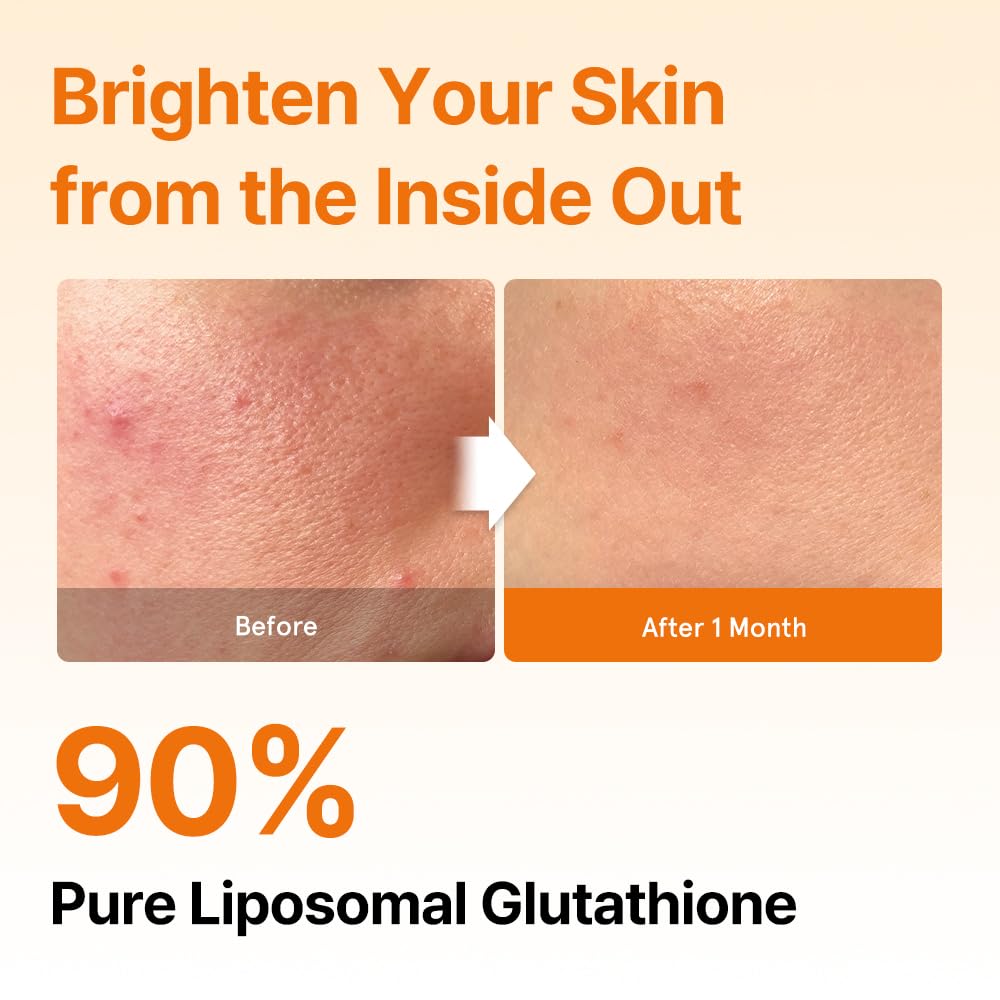 Liposomal Glutathione Direct (284mg*30strips) Glutathione Strips, Korean Beauty Supplement Made in USA for antioxidant, Even Skintone, K-Beauty