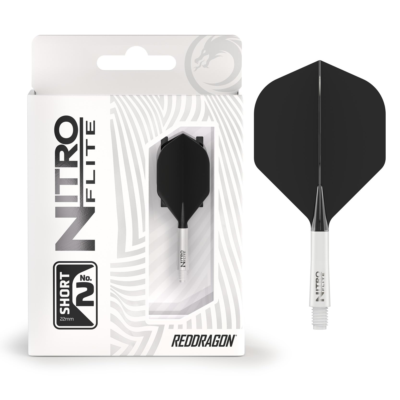 RED DRAGON Darts – Nitro Flite Integrada Sistema de Vuelo y Eje – No.2 Forma y diseño - Disponible en Niveles Corto, Intermedio y Medio - Variedad de Colores - Accesorios de Dardos Profesionales — view 8