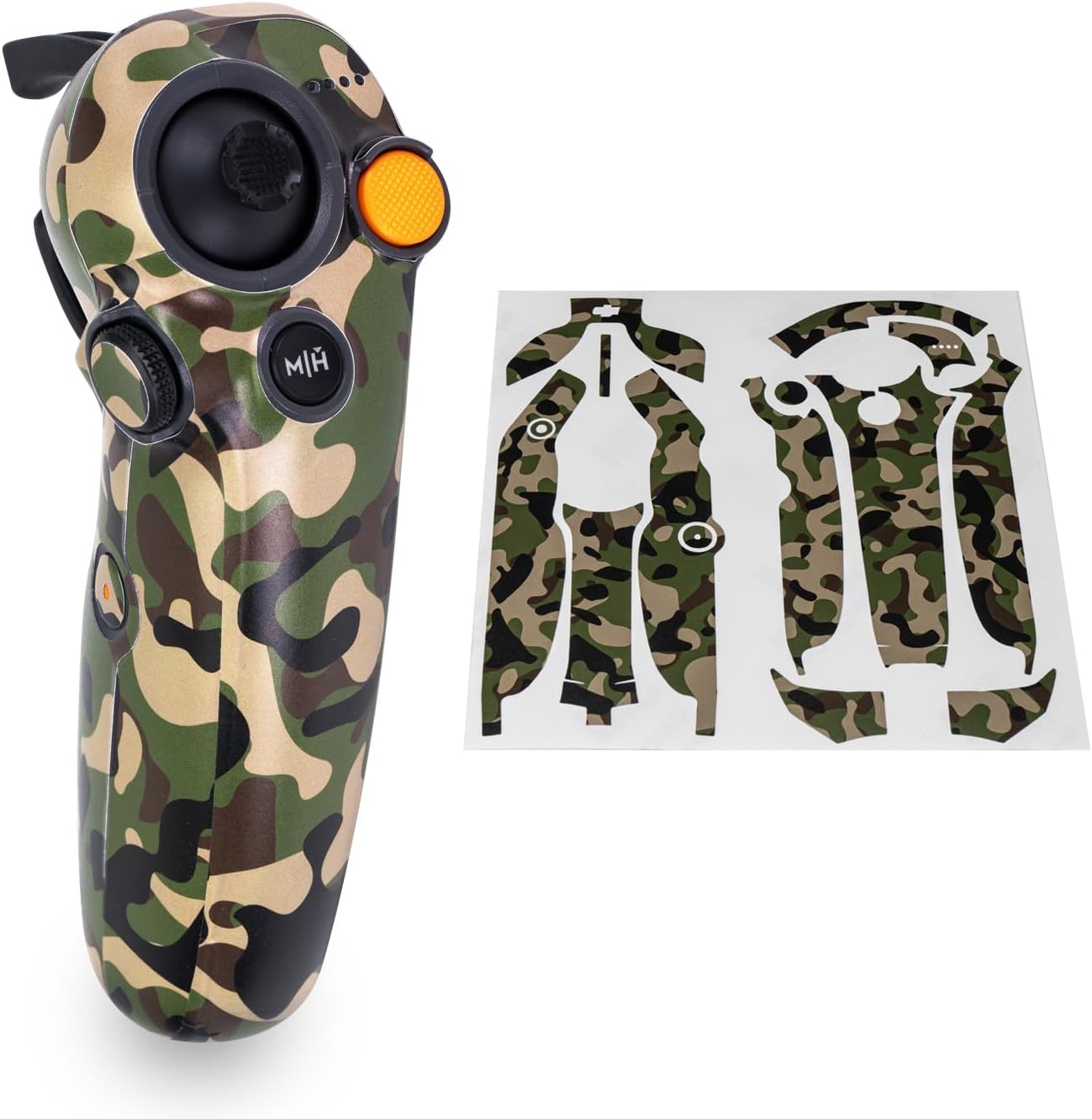 WRAPGRADE Skin Stickers Compatible with DJI RC Motion 3 (Woodland CAMO)