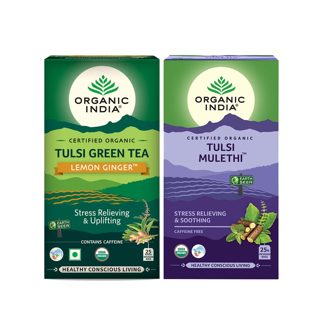 See full amazon price history chart for ORGANIC INDIA Tulsi Green Tea Lemon Ginger + Tulsi Mulethi - 25 Tea Bags ORGANIC INDIA Tulsi Green Tea Lemon Ginger + Tulsi Mulethi - 25 Tea Bags (B082PL9NNZ) Amazon Price History, Amazon Price Tracker