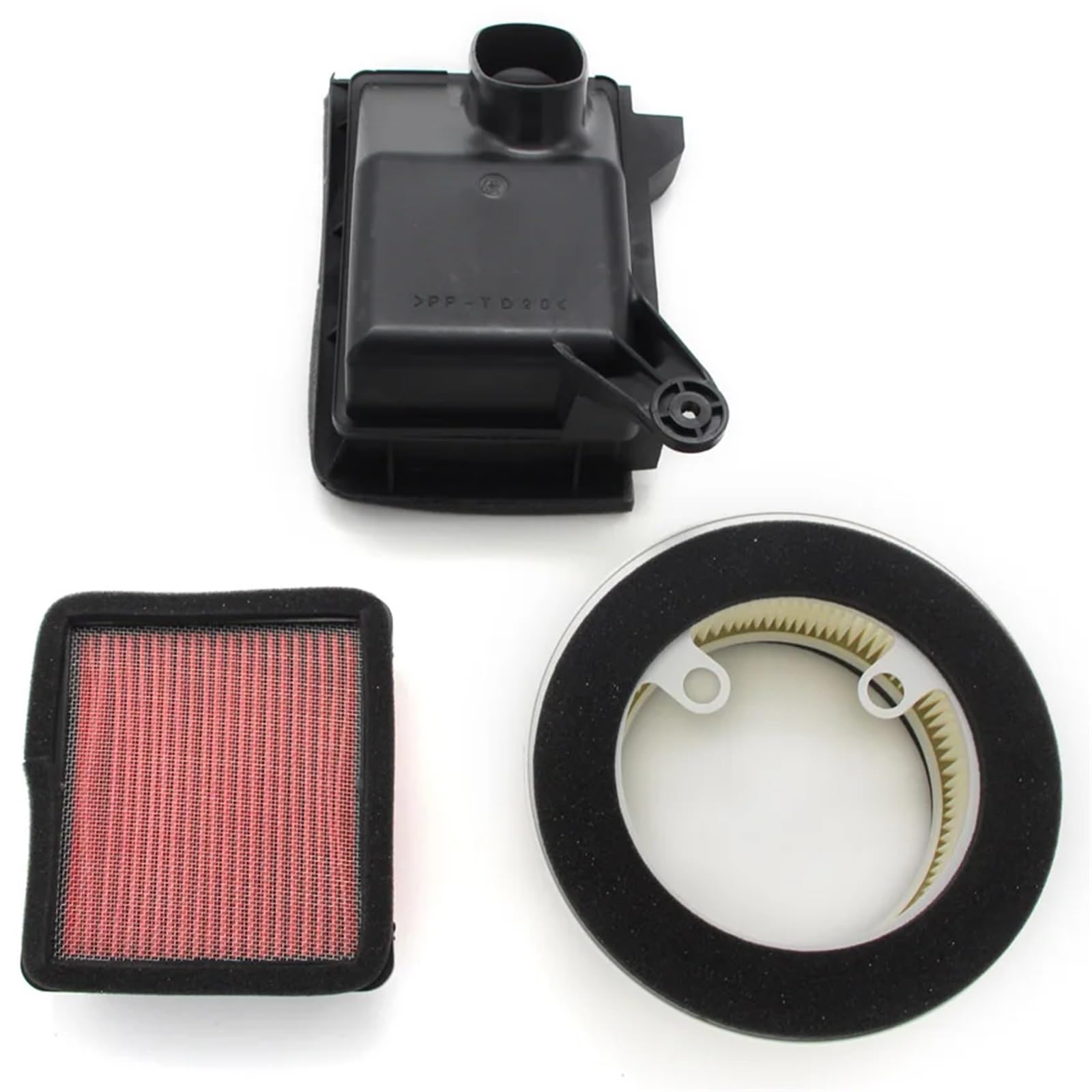 Filtr powietrza motocyklowy pasuje do Yamaha XP530 TMAX530 XP530 TMAX530 DX XP530 TMAX530 SX 59C-15408-00 BC3-15407-00 Konstrukcja dwuwarstwowa stalowa‌