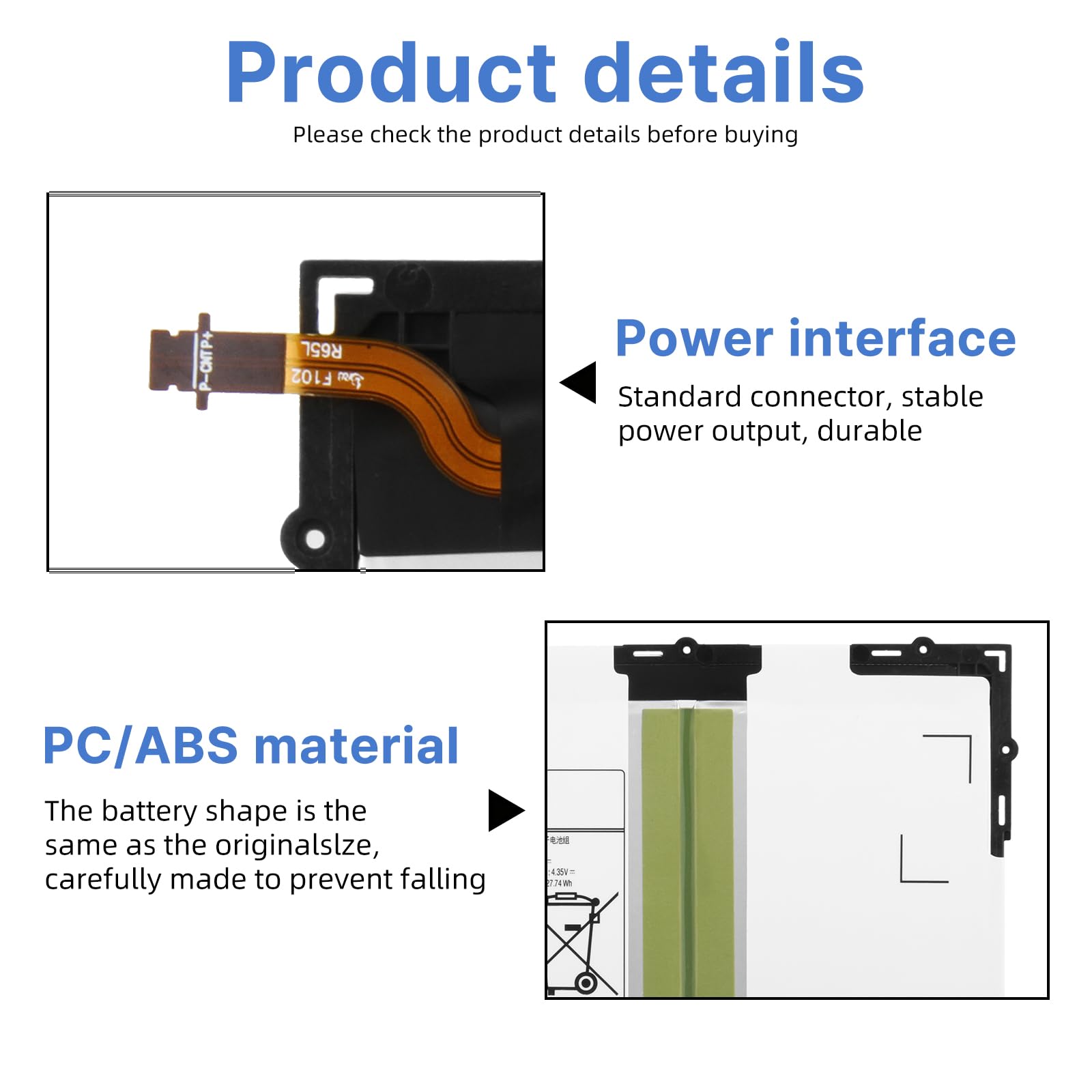 Samsung Galaxy Tab A 10.1 2016 Batterie EB-BT585ABE 27.74Wh 7300mAh SM-T580 SM-T585 T585C SM-T587 SM-T587P S-Pen SM-P580 P580N SM-P585 P585M P585Y 3G 4G LTE WiFi