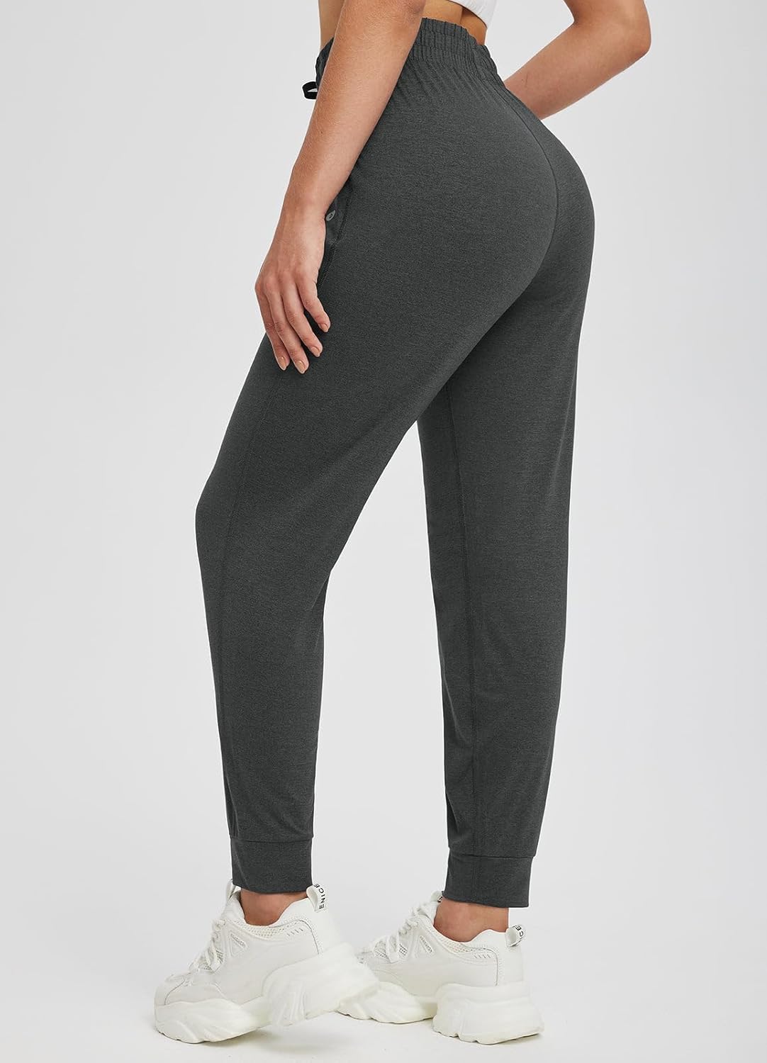 baleaf Women's Joggers Pants Ultra Soft Comfy Sweat Pants Running Athletic Lounge Relaxed Fit Tapered Leg with Pockets - Image 2