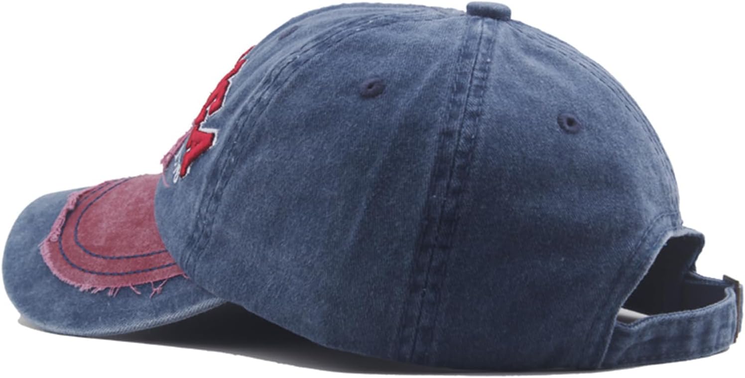 Embroidery American Flag Baseball Cap for Men Women Vintage Washed Distressed Cotton Adjustable USA Dad Hat - Image 5