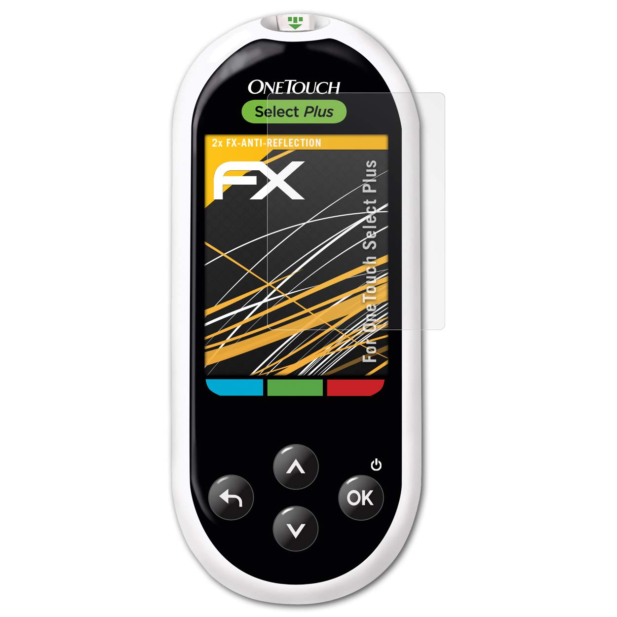 Screen Protector compatible with OneTouch Select Plus Screen Protection Film, anti-reflective and shock-absorbing FX Protector Film (2X)