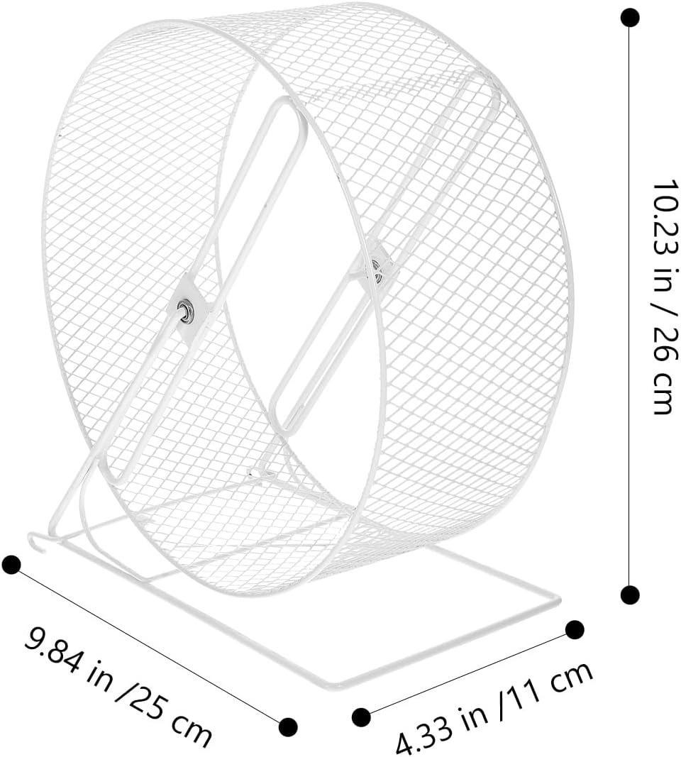 Silent Running Wheel for Small Pets Hamsters Squirrels Hedgehogs Exercise Toy Durable Iron Material Comfortable Size