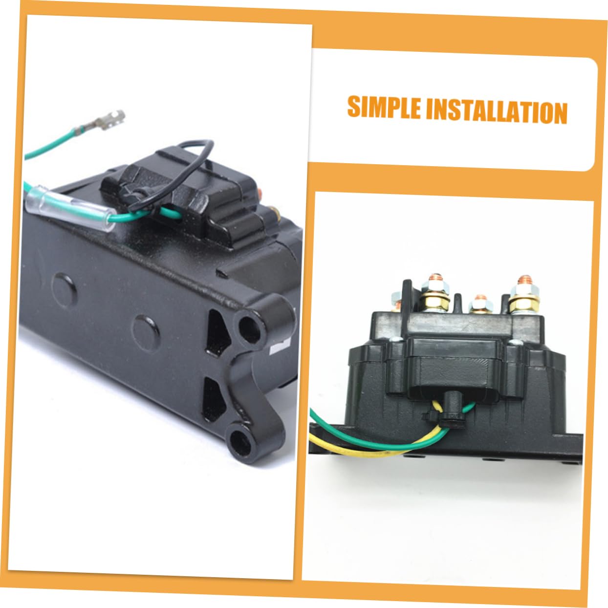 12v Heavy-Duty Winch Relay Contactor for ATV Utv Truck Easy Installation Versatile Use Enhanced Safety Features Electric Winches Replacement Part