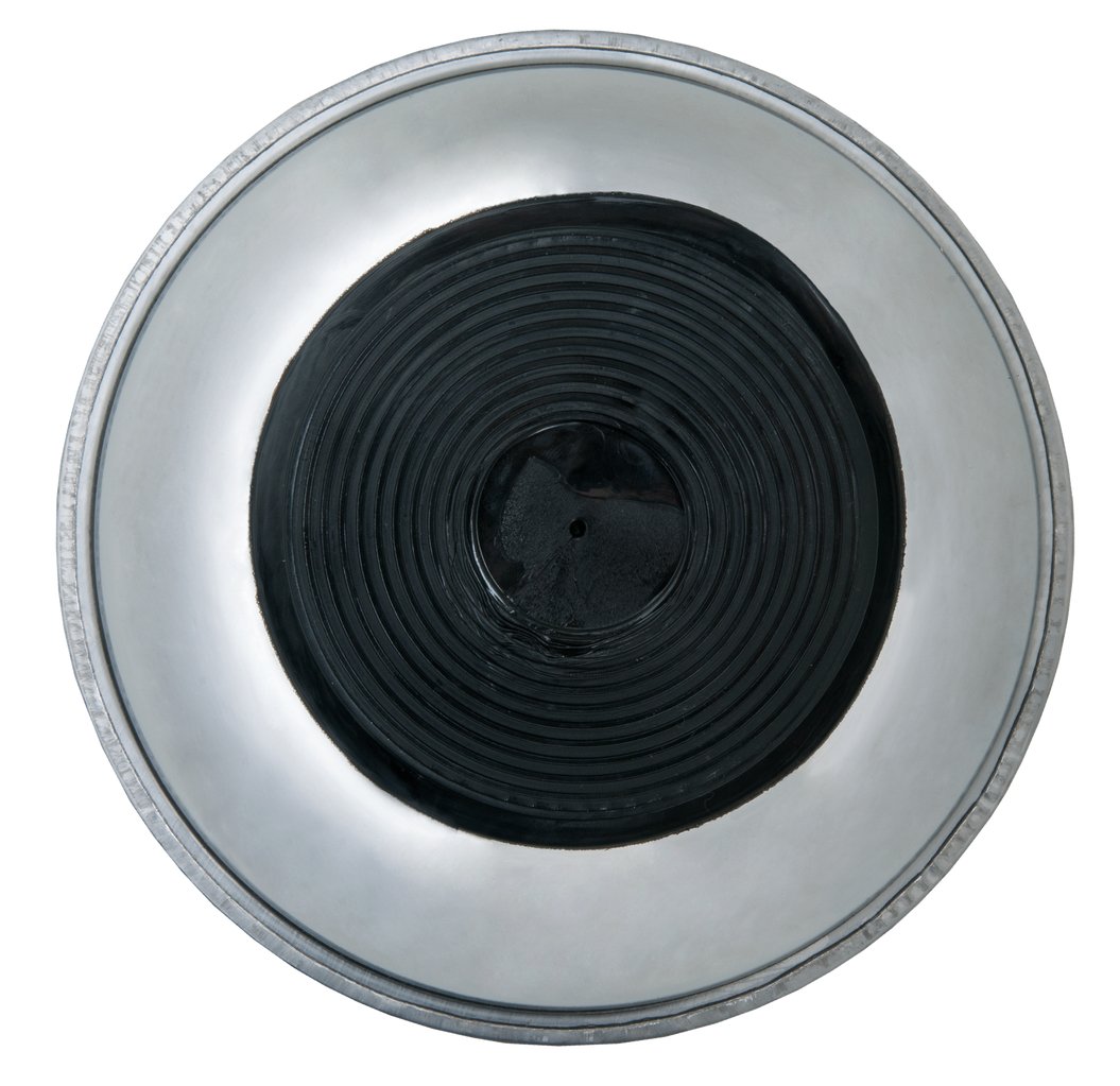 KS Tools 800.0150 - Soucoupe magnétique 150mm - Pour préserver les vis et autres petites pièces métalliques - Aimant gainé en caoutchouc - En Inox - Surface polie (Lot de 2)